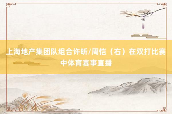 上海地产集团队组合许昕/周恺（右）在双打比赛中体育赛事直播