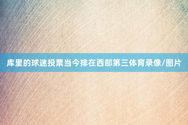库里的球迷投票当今排在西部第三体育录像/图片