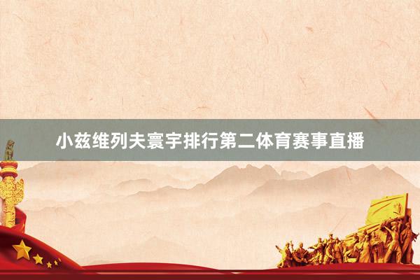小兹维列夫寰宇排行第二体育赛事直播