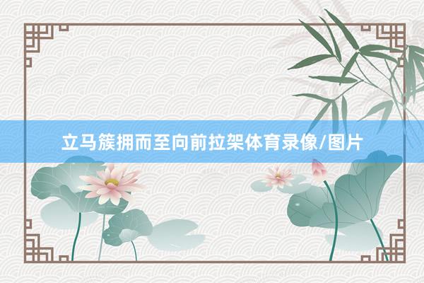 立马簇拥而至向前拉架体育录像/图片