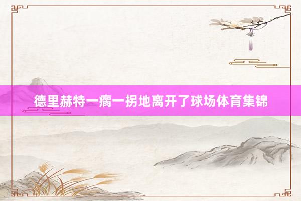 德里赫特一瘸一拐地离开了球场体育集锦