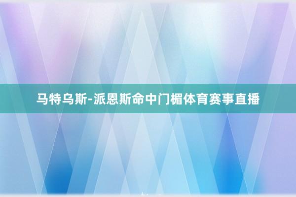 马特乌斯-派恩斯命中门楣体育赛事直播
