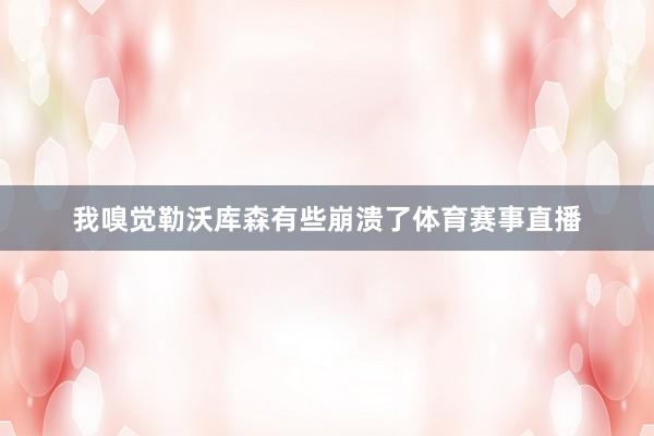 我嗅觉勒沃库森有些崩溃了体育赛事直播