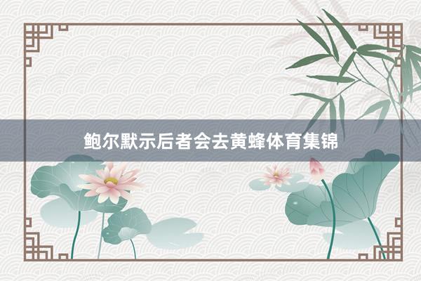 鲍尔默示后者会去黄蜂体育集锦