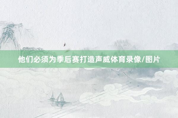 他们必须为季后赛打造声威体育录像/图片