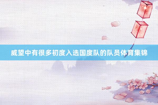 威望中有很多初度入选国度队的队员体育集锦