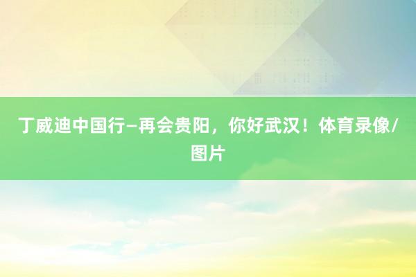 丁威迪中国行—再会贵阳，你好武汉！体育录像/图片