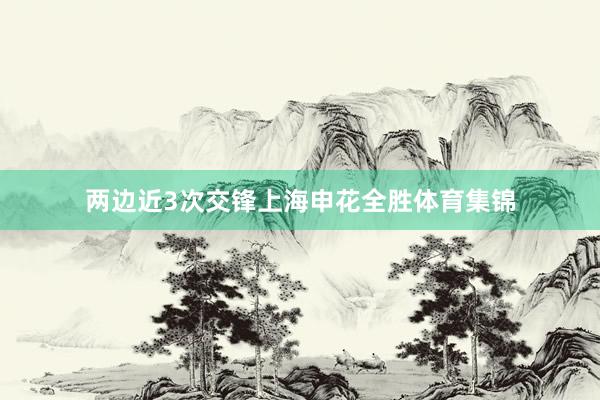 两边近3次交锋上海申花全胜体育集锦