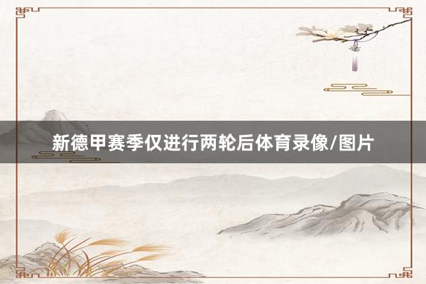 新德甲赛季仅进行两轮后体育录像/图片