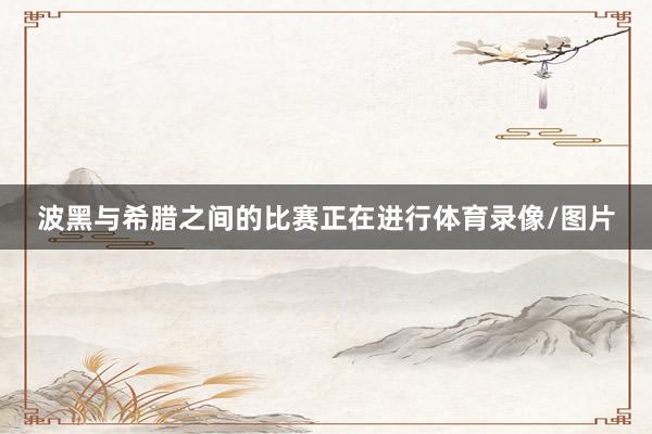 波黑与希腊之间的比赛正在进行体育录像/图片