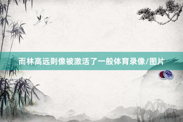 而林高远则像被激活了一般体育录像/图片