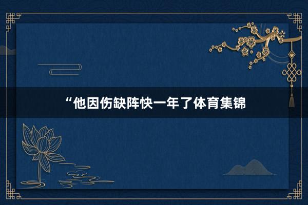 “他因伤缺阵快一年了体育集锦