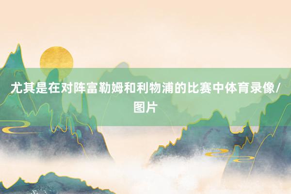 尤其是在对阵富勒姆和利物浦的比赛中体育录像/图片