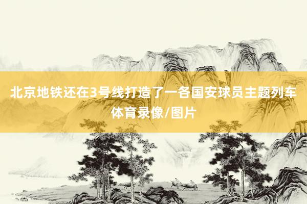 北京地铁还在3号线打造了一各国安球员主题列车体育录像/图片