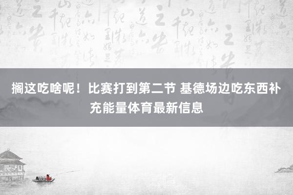 搁这吃啥呢！比赛打到第二节 基德场边吃东西补充能量体育最新信息