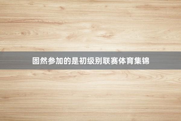 固然参加的是初级别联赛体育集锦