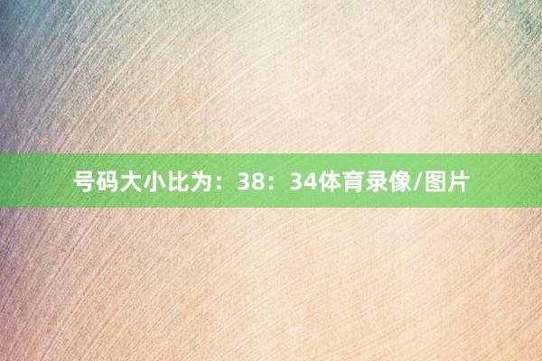 号码大小比为：38：34体育录像/图片