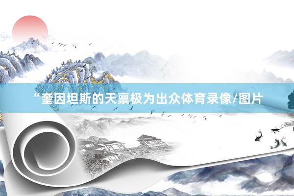 “奎因坦斯的天禀极为出众体育录像/图片